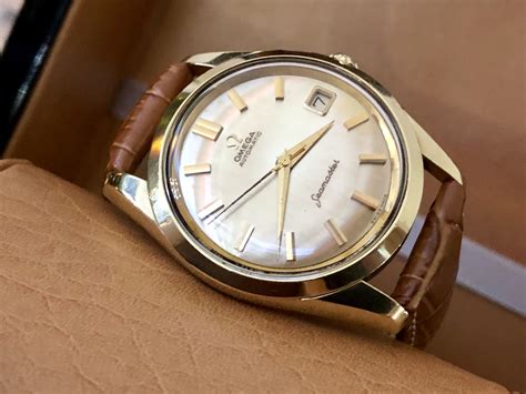 vintage omega gold watches 1950s|vintage omega self winding watch.